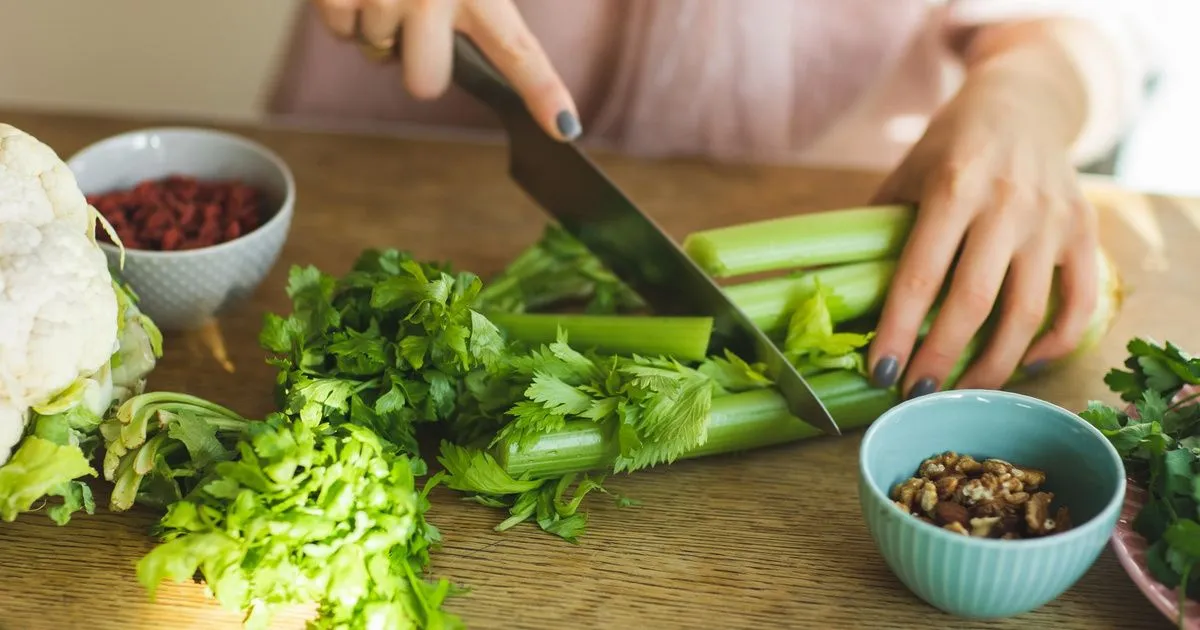 Chopping Onions, Celery and Pickles